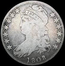 1808/7 Capped Bust Half Dollar NICELY CIRCULATED