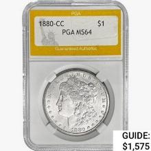 1880-CC Morgan Silver Dollar PGA MS64