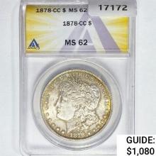 1878-CC Morgan Silver Dollar ANACS MS62
