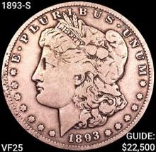 1893-S Morgan Silver Dollar LIGHTLY CIRCULATED
