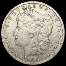 1891-CC Morgan Silver Dollar LIGHTLY CIRCULATED