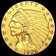 1926 $2.50 Gold Quarter Eagle NEARLY UNCIRCULATED