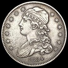 1834 Capped Bust Quarter NEARLY UNCIRCULATED