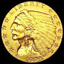 1925-D $2.50 Gold Quarter Eagle CHOICE AU