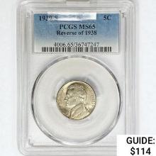 1939-S Jefferson Nickel PCGS MS65 Rev of 38