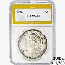 1926 Silver Peace Dollar PGA MS66+
