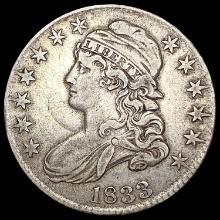 1833 Capped Bust Half Dollar LIGHTLY CIRCULATED