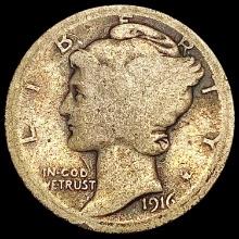 1916-D Mercury Dime NICELY CIRCULATED