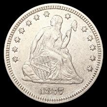 1877 Seated Liberty Quarter NEARLY UNCIRCULATED