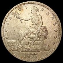 1877 Silver Trade Dollar NEARLY UNCIRCULATED