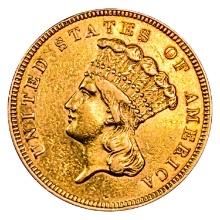 1860 $3 Gold Piece