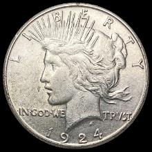 1924-S Silver Peace Dollar CLOSELY UNCIRCULATED