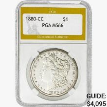 1880-CC Morgan Silver Dollar PGA MS66