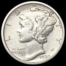 1920-S Mercury Dime CHOICE AU