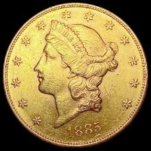 1885-S $20 Gold Double Eagle UNCIRCULATED