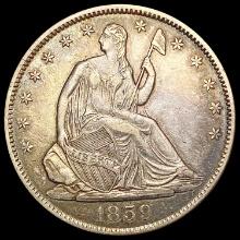 1859-O Seated Liberty Half Dollar CLOSELY UNCIRCUL