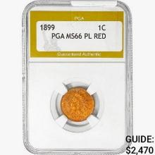 1899 Indian Head Cent PGA MS66 PL RED