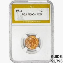 1904 Indian Head Cent PGA MS66+ RED