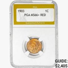 1903 Indian Head Cent PGA MS66+ RED