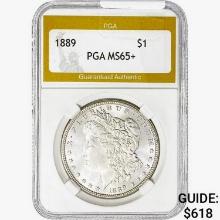 1889 Morgan Silver Dollar PGA MS65+