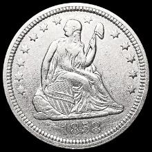 1858 Seated Liberty Quarter CLOSELY UNCIRCULATED