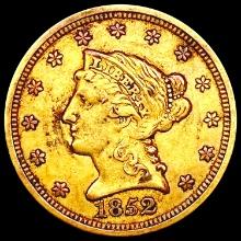 1852 $2.5 Gold Quarter Eagle NEARLY UNCIRCULATED