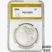 1896 Morgan Silver Dollar PGA MS65