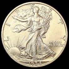 1934-S Walking Liberty Half Dollar CLOSELY UNCIRCU