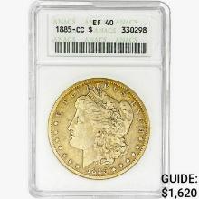 1885-CC Morgan Silver Dollar ANACS EF40