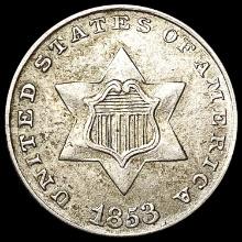 1853 Silver Three Cent UNCIRCULATED