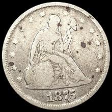 1875 Twenty Cent Piece NICELY CIRCULATED