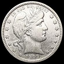 1909-S Barber Quarter CLOSELY UNCIRCULATED