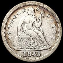 1845 Seated Liberty Dime LIGHTLY CIRCULATED