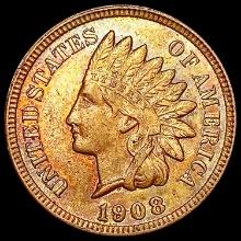 1908 RB Indian Head Cent CHOICE BU