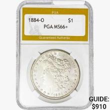 1884-O Morgan Silver Dollar PGA MS66+