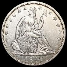 1847 Seated Liberty Half Dollar UNCIRCULATED