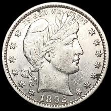 1892 Barber Quarter CLOSELY UNCIRCULATED