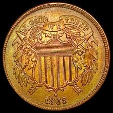 1865 RB Two Cent Piece CHOICE AU