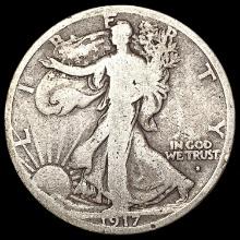 1917-S Walking Liberty Half Dollar NICELY CIRCULAT