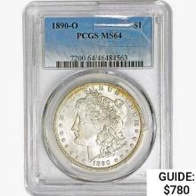1890-O Morgan Silver Dollar PCGS MS64