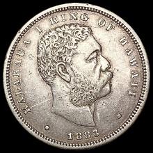 1883 Kingdom of Hawaii Half Dollar LIGHTLY CIRCULATED