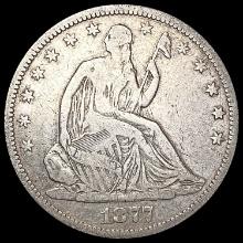 1877-CC Seated Liberty Half Dollar LIGHTLY CIRCULATED