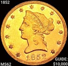 1852 $10 Gold Eagle UNCIRCULATED