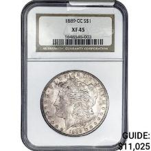 1889-CC Morgan Silver Dollar NGC XF45