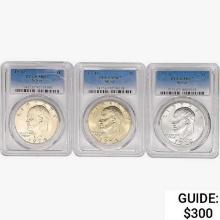 [3] 1972-1974 Eisenhower Silver Dollar PCGS MS67