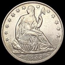 1855-O Arrows Seated Liberty Half Dollar UNCIRCULATED