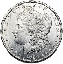 1880-O Morgan Silver Dollar GEM BU