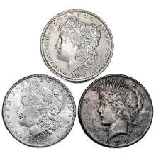 [3] 1883-1934 US Silver Dollars HIGH GRADE