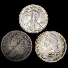 [3] 1830-1935 Varied US Silver Hald Dollars HIGH GRADE