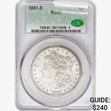 1881-S Morgan Silver Dollar CAC MS63